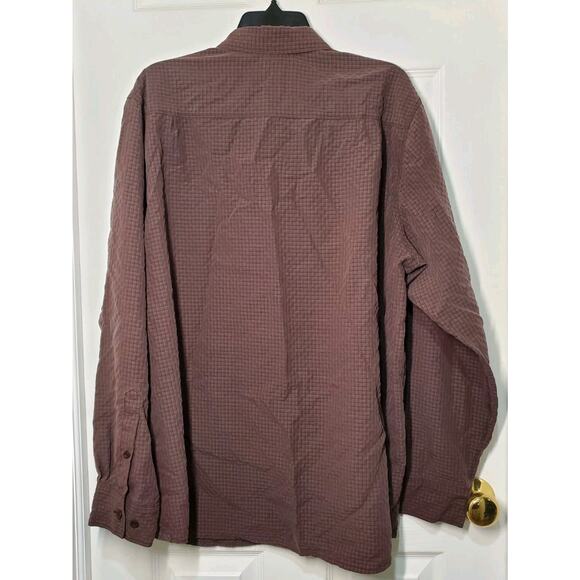The North Face Men’s Long Sleeve Button-Up Hiking Shirt Size L – Brown Plaid - Picture 5 of 11